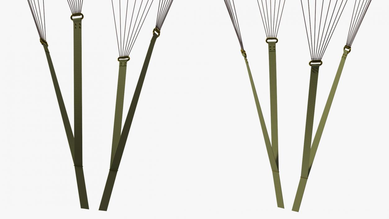 3D model Mission Green Parachute 2