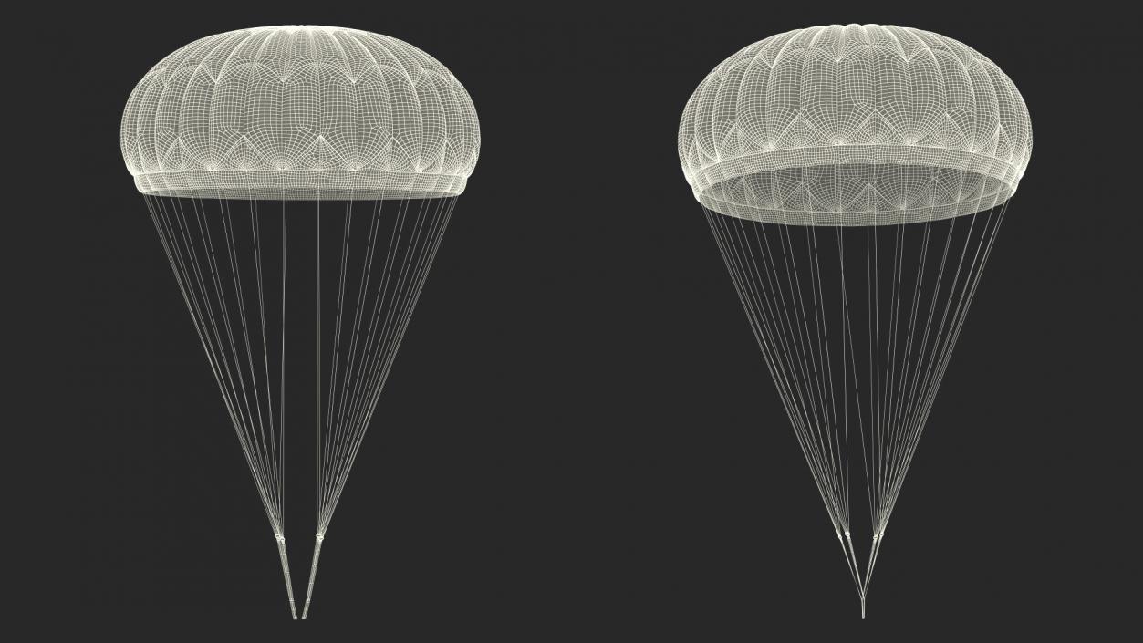 3D model Mission Green Parachute 2