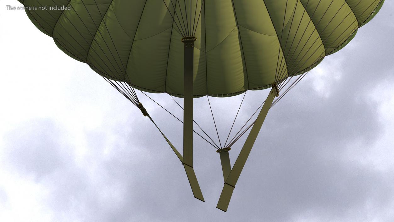 3D model Mission Green Parachute 2