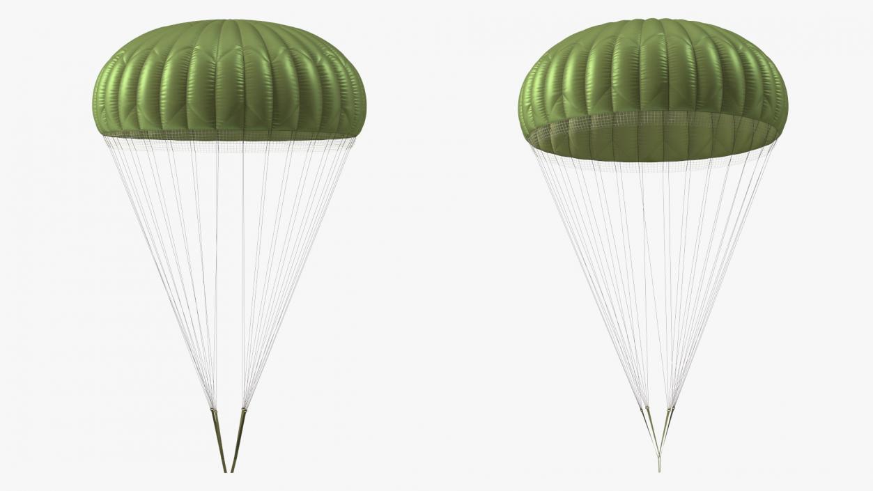 3D model Mission Green Parachute 2