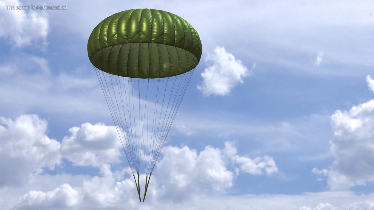 3D model Mission Green Parachute 2