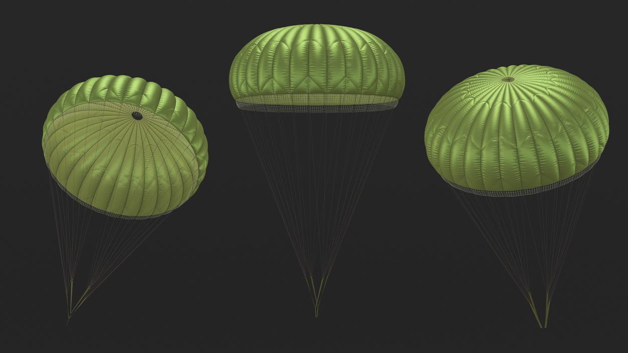 3D model Mission Green Parachute 2