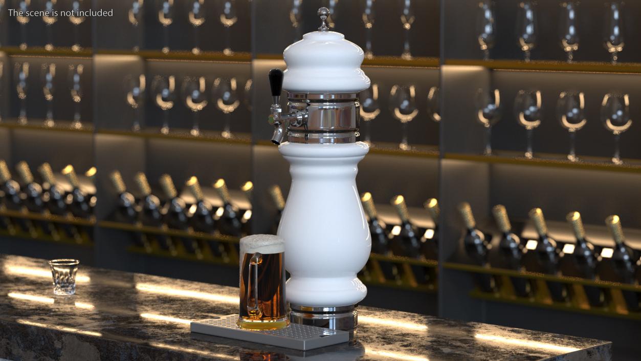 3D Ceramic Faucet Draft Beer Tower