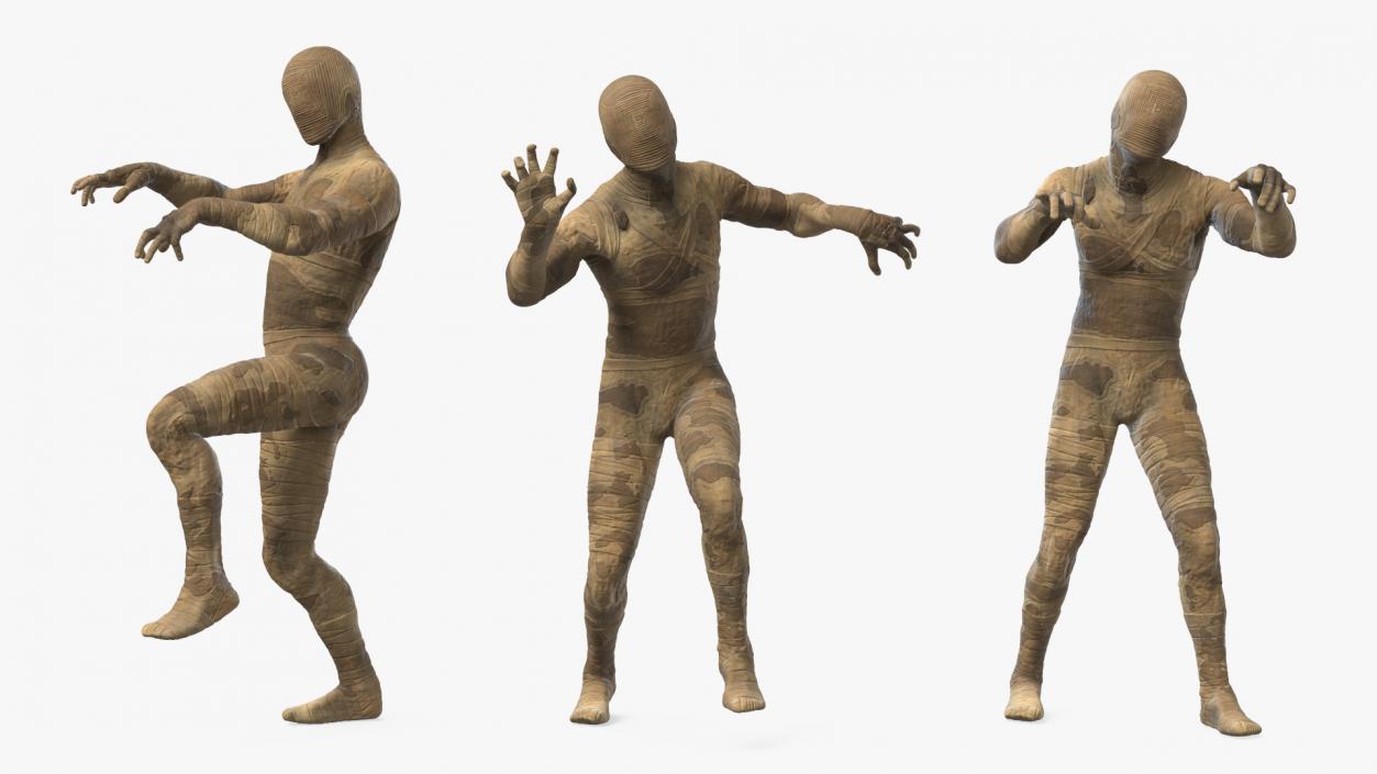 3D Mummy Rigged for Cinema 4D 2 model