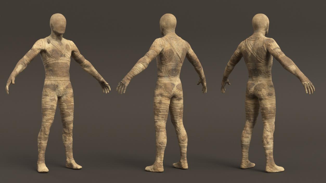 3D Mummy Rigged for Cinema 4D 2 model