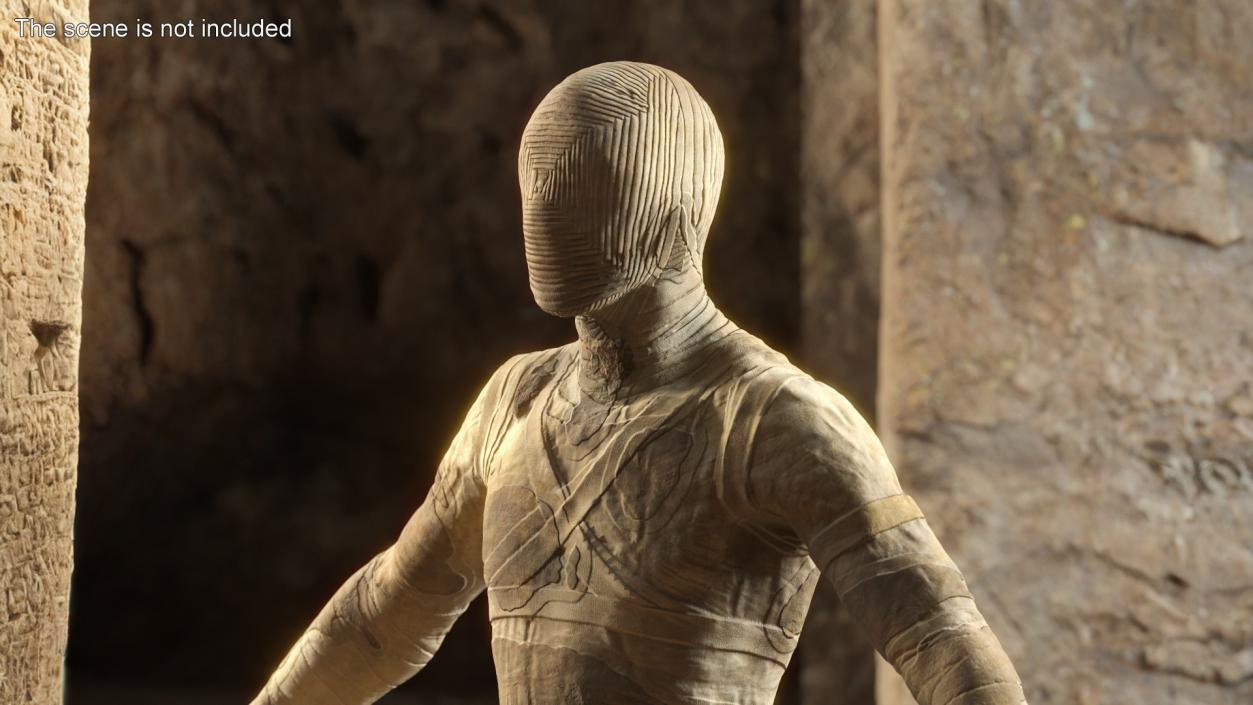 3D Mummy Rigged for Cinema 4D 2 model