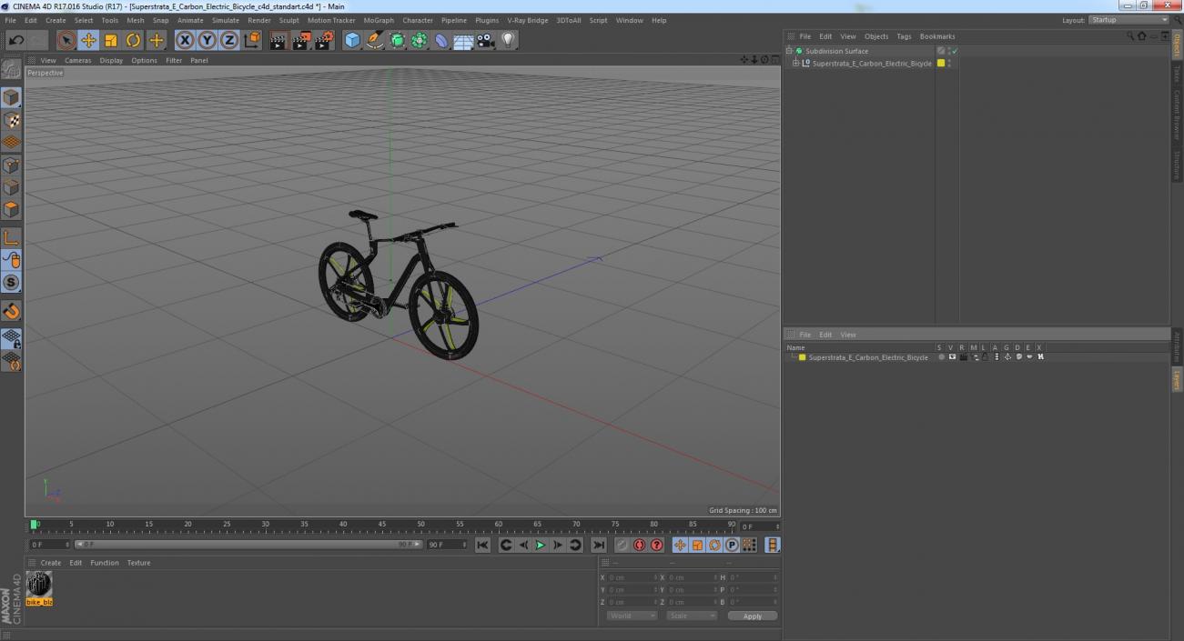 Superstrata E Carbon Electric Bicycle 3D