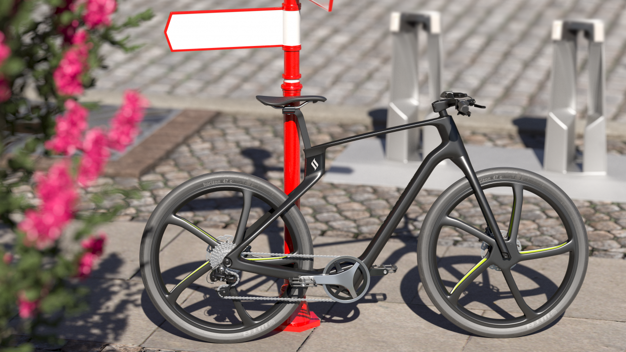 Superstrata E Carbon Electric Bicycle 3D