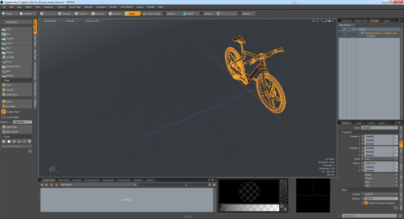 Superstrata E Carbon Electric Bicycle 3D