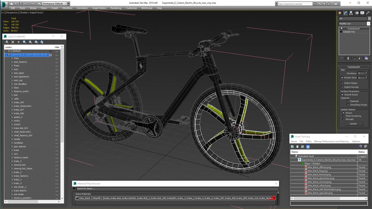 Superstrata E Carbon Electric Bicycle 3D