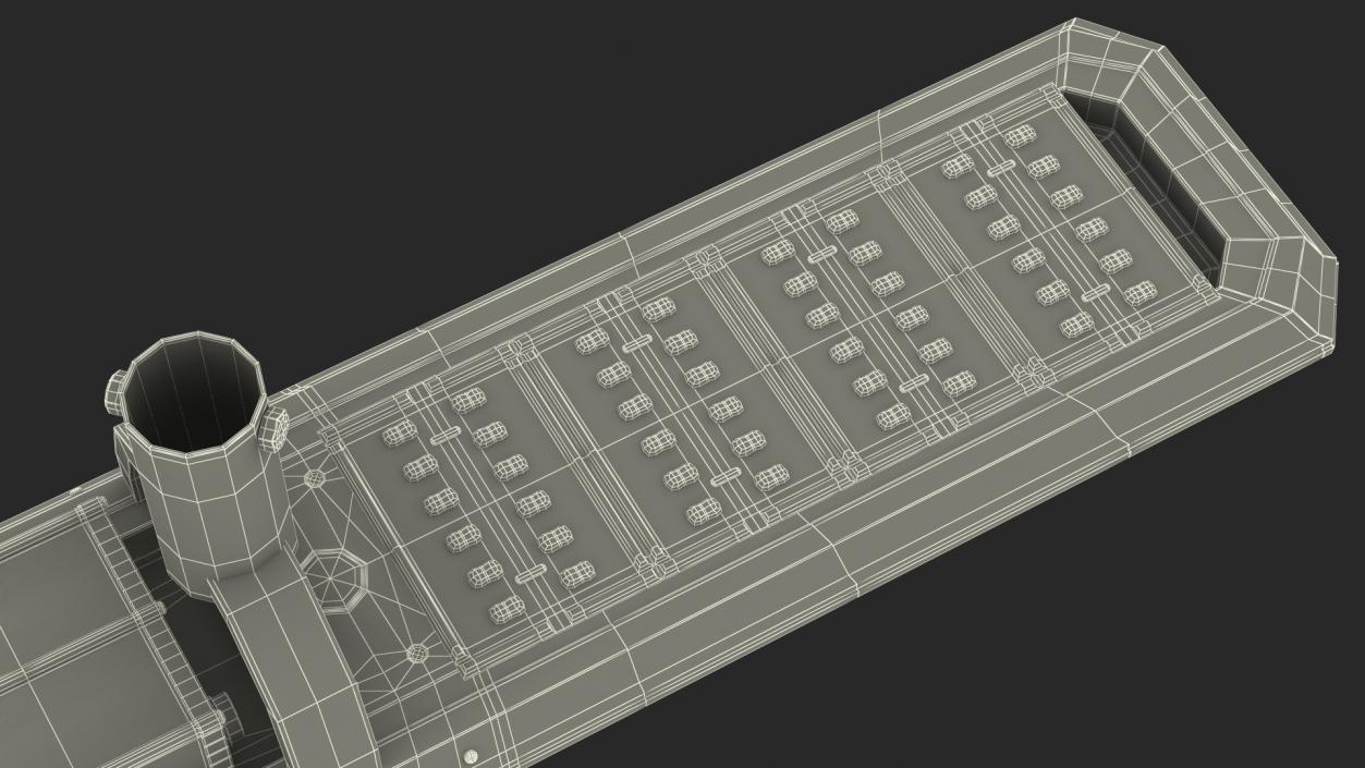 3D LED Street Light with Solar Panel model