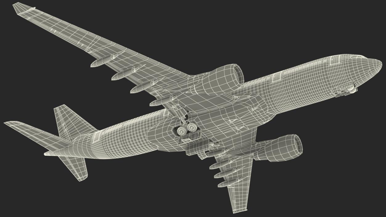 3D Airbus A330-200 Qatar Airways Rigged