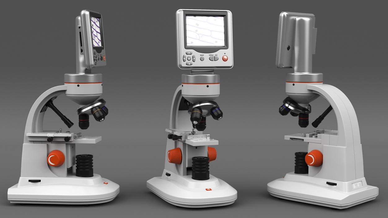 Professional Biological Microscope 3D model