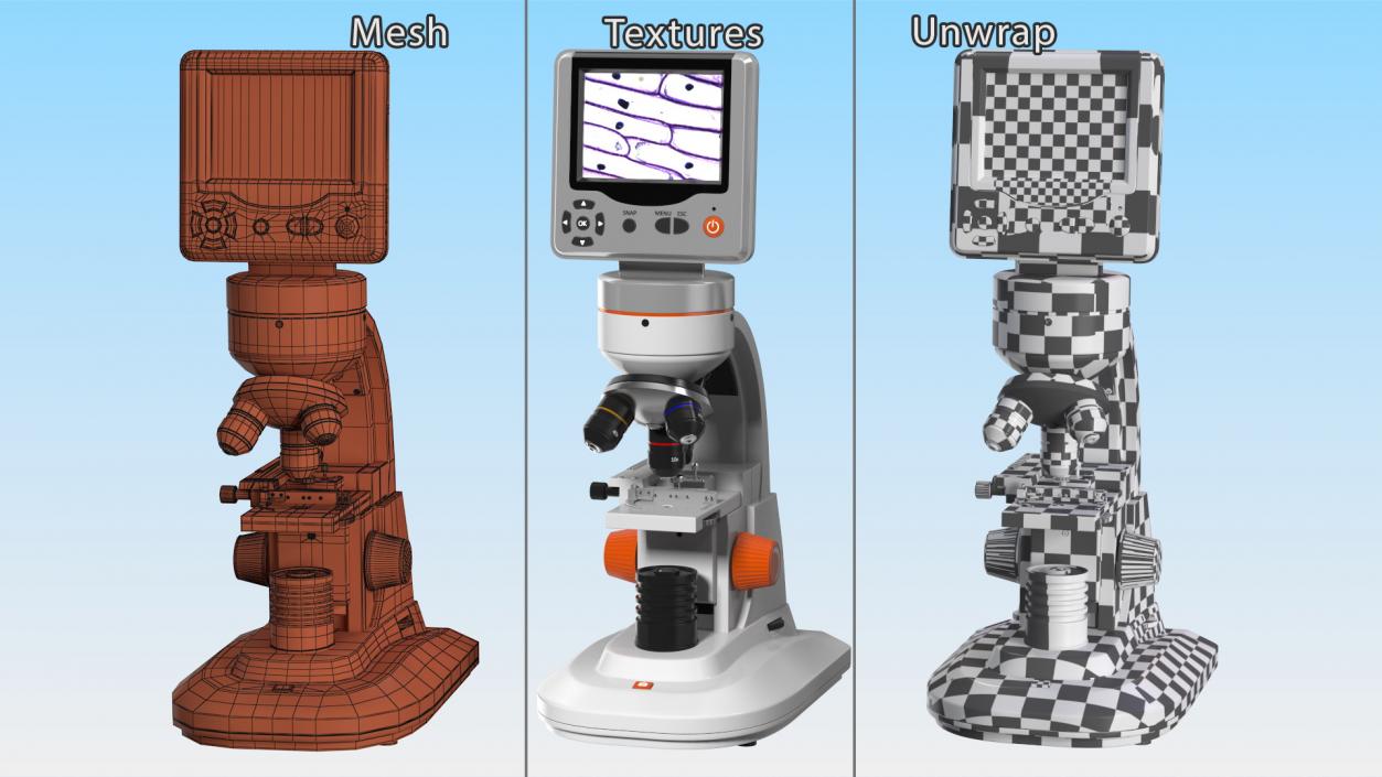 Professional Biological Microscope 3D model