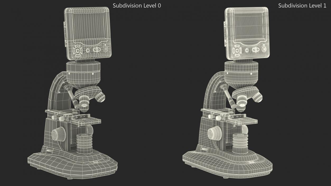 Professional Biological Microscope 3D model