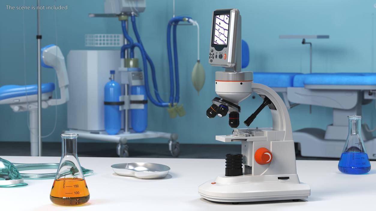 Professional Biological Microscope 3D model