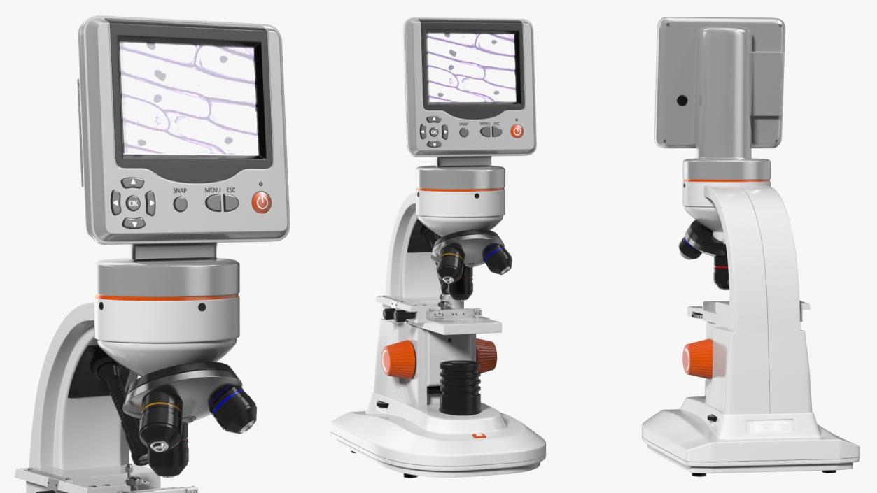 Professional Biological Microscope 3D model