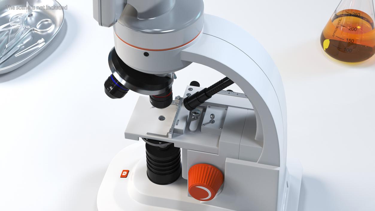 Professional Biological Microscope 3D model