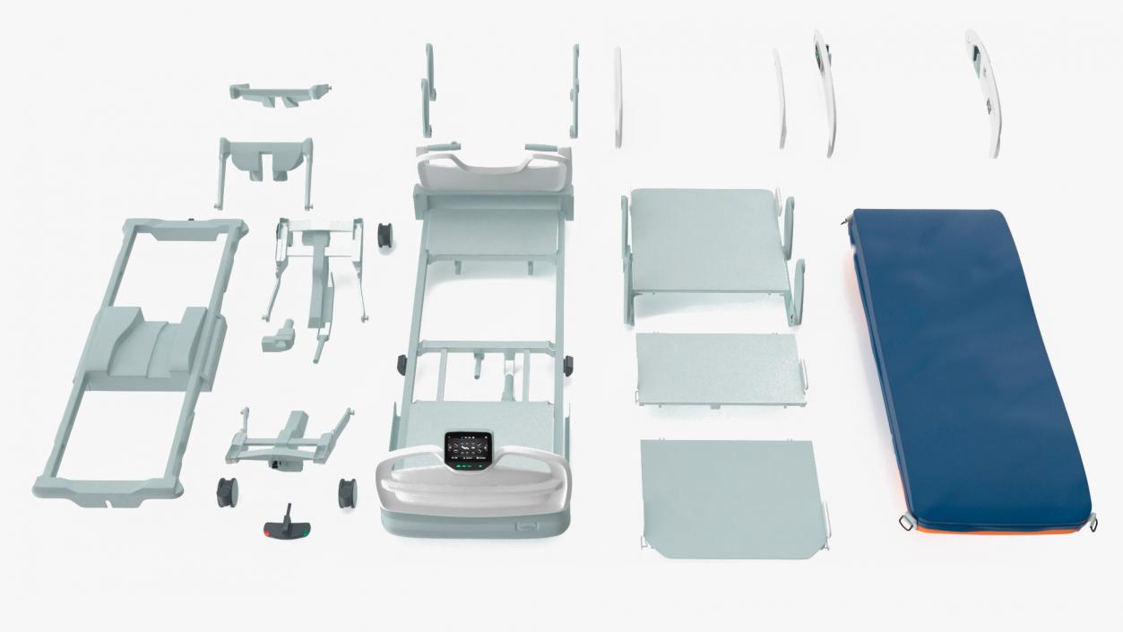 Smart Medical Bed Stryker Procuity ZM 3D