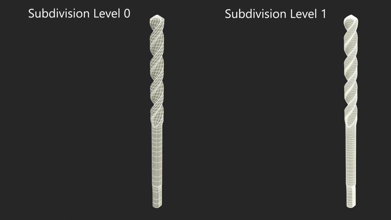 Gold Ferrous Drill Bit 3D