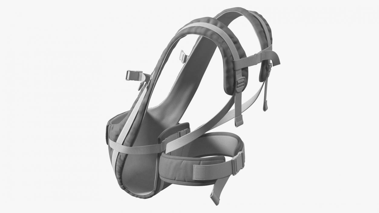 Infants Soft Carrier Grey Sitting Position 3D