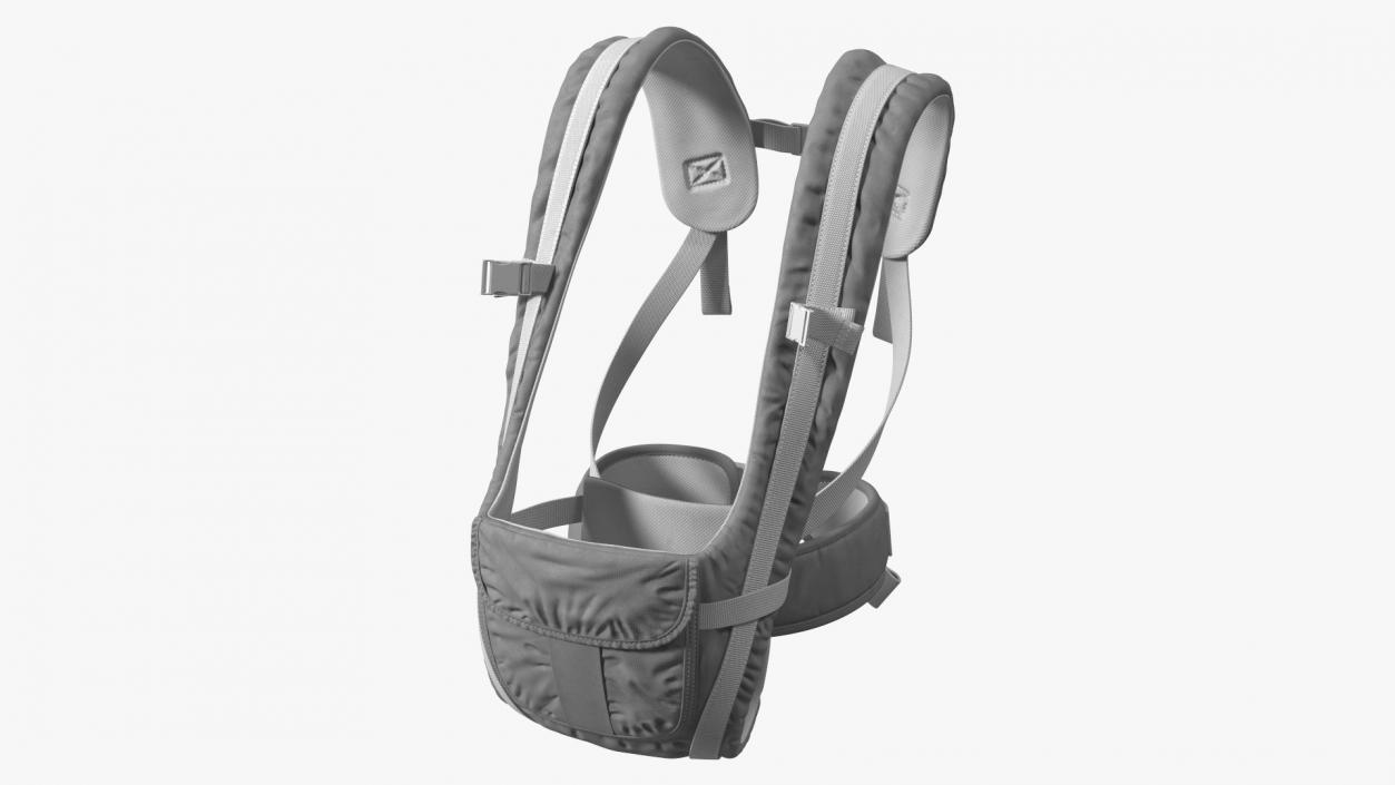 Infants Soft Carrier Grey Sitting Position 3D