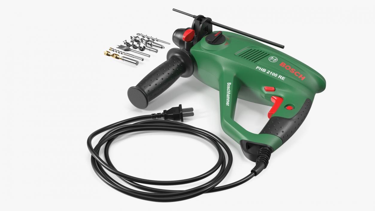 Bosch Power Drill with Drill Bits Set 3D