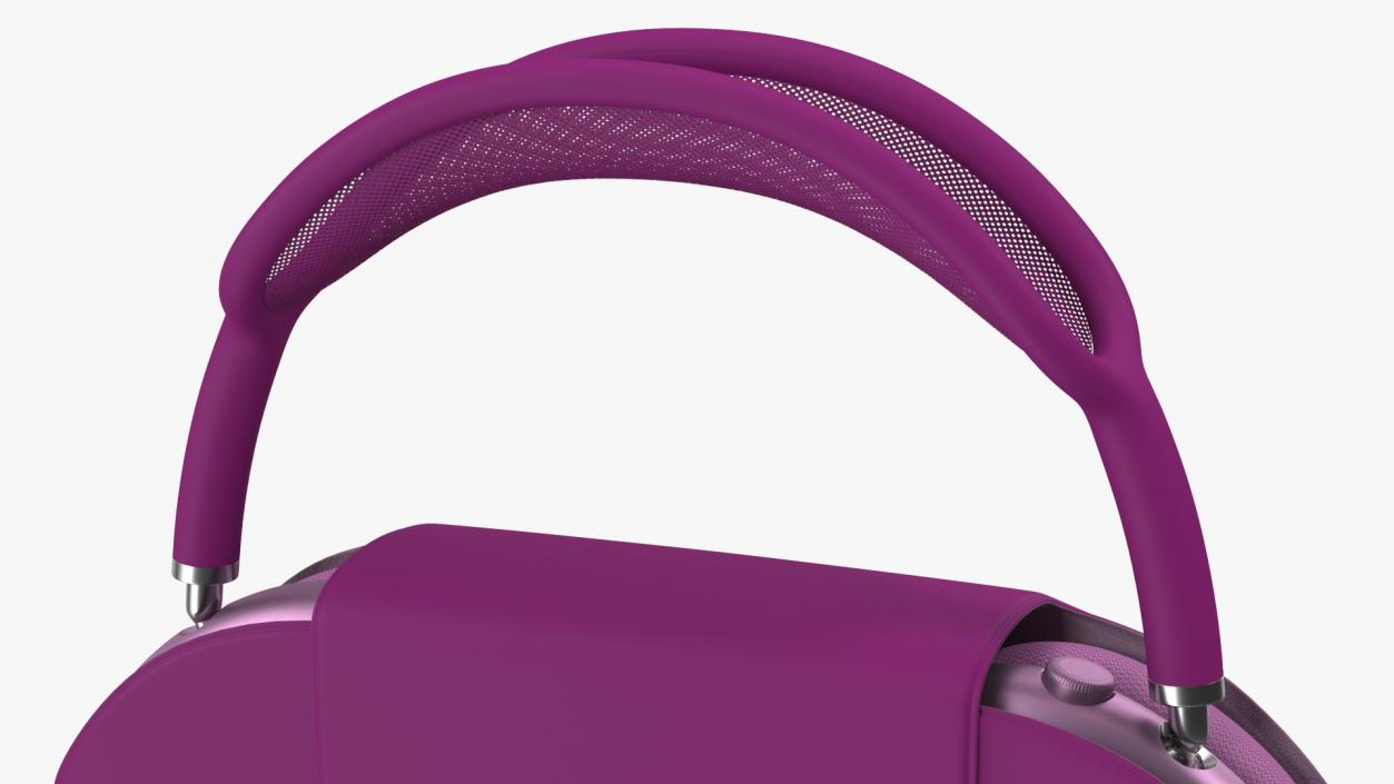 Headphones with Case Purple 3D