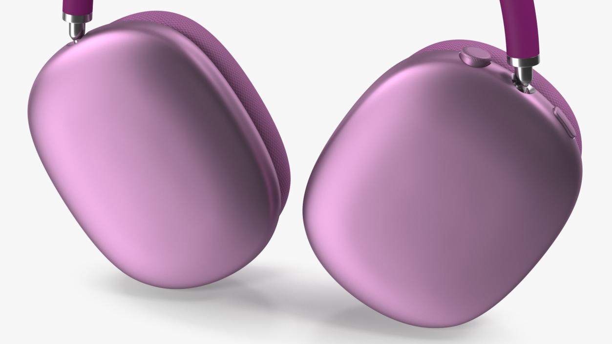 Headphones with Case Purple 3D