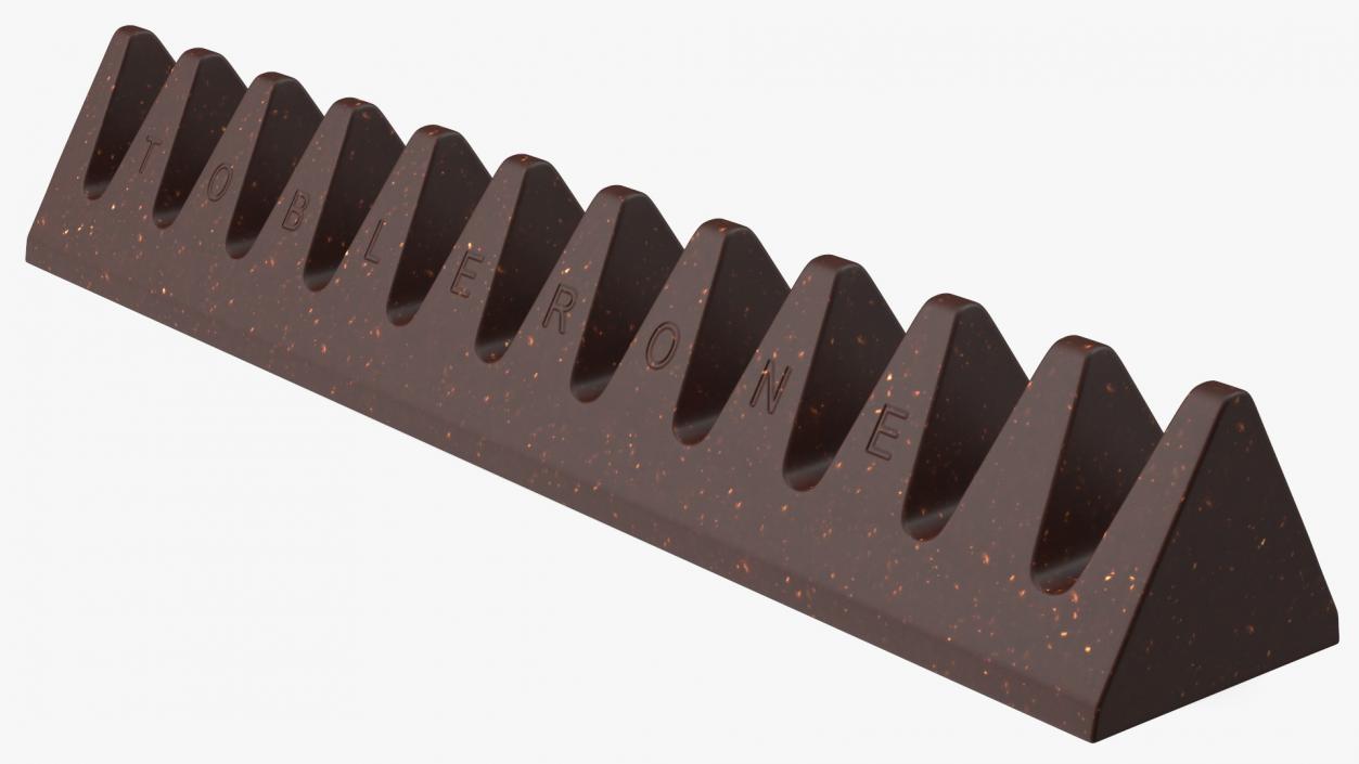 3D Toblerone Dark Chocolate Bar model