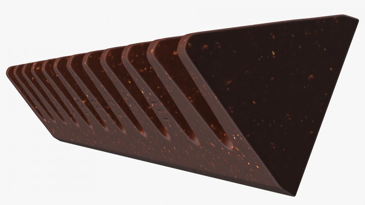 3D Toblerone Dark Chocolate Bar model