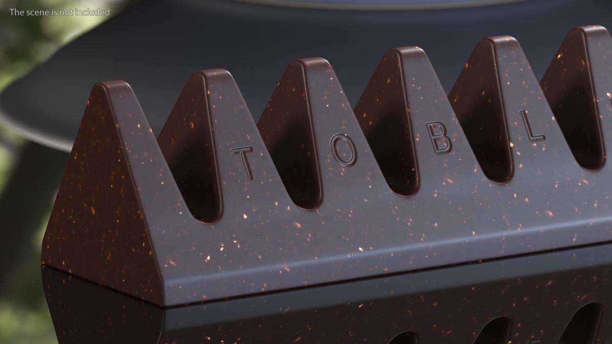 3D Toblerone Dark Chocolate Bar model