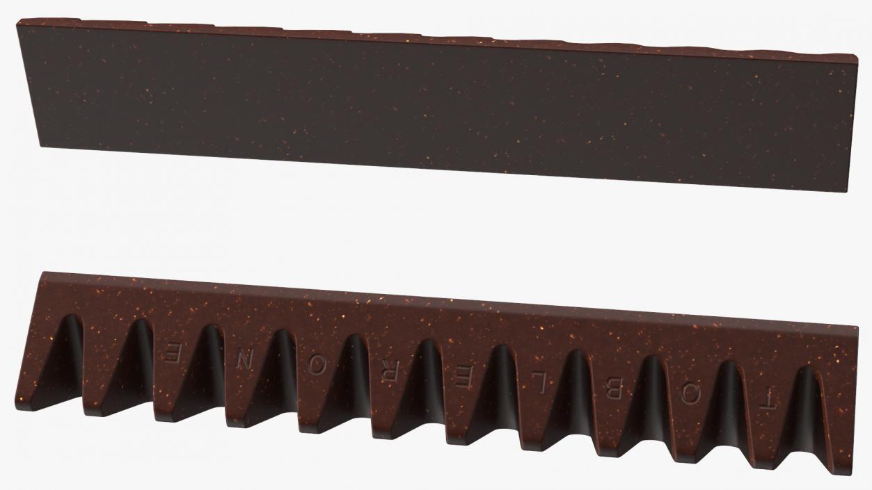 3D Toblerone Dark Chocolate Bar model