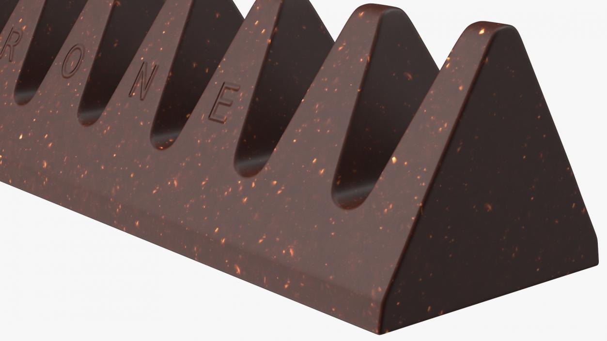 3D Toblerone Dark Chocolate Bar model