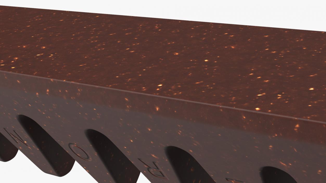 3D Toblerone Dark Chocolate Bar model