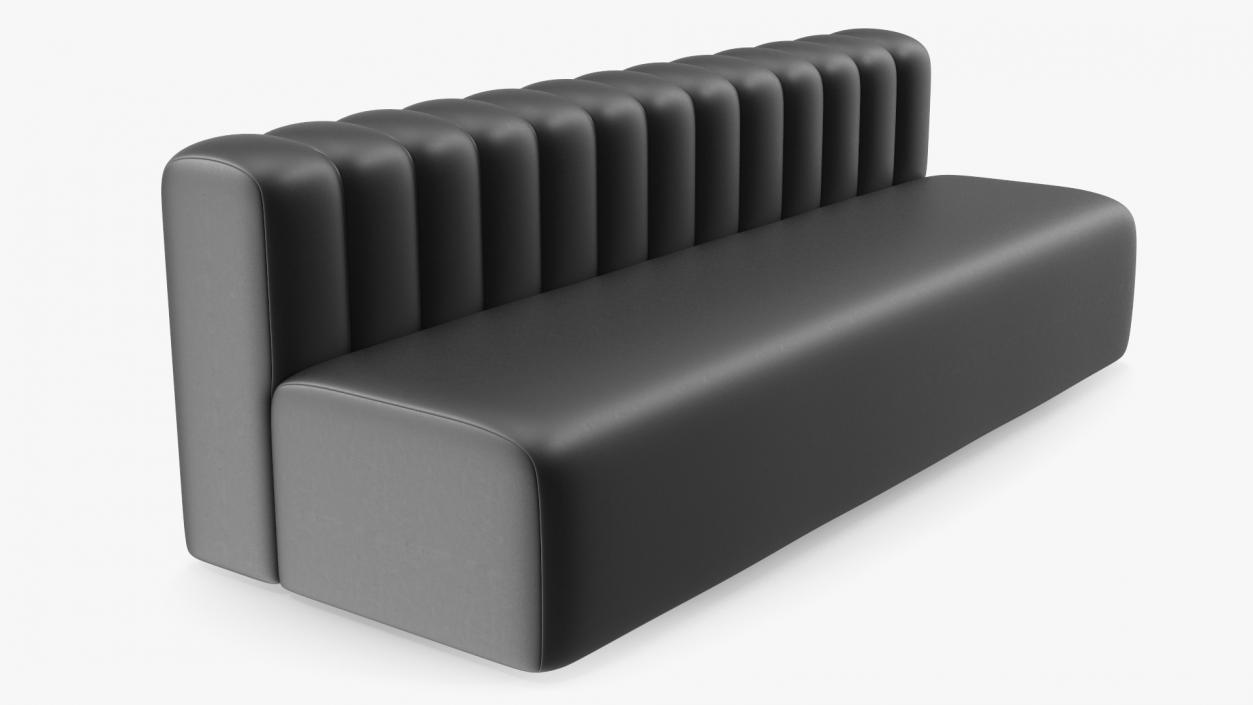 3D Oversized Leather Couch model