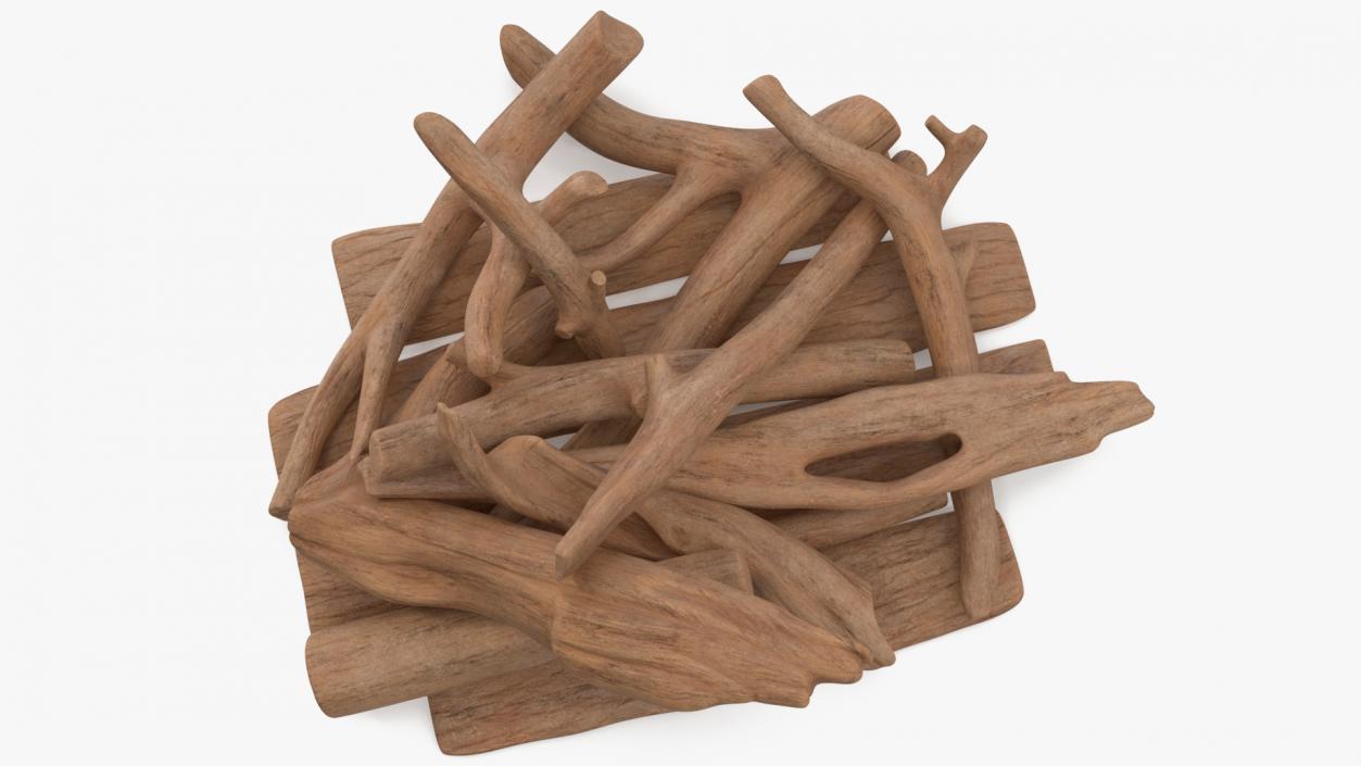 Driftwood Pile 3D model