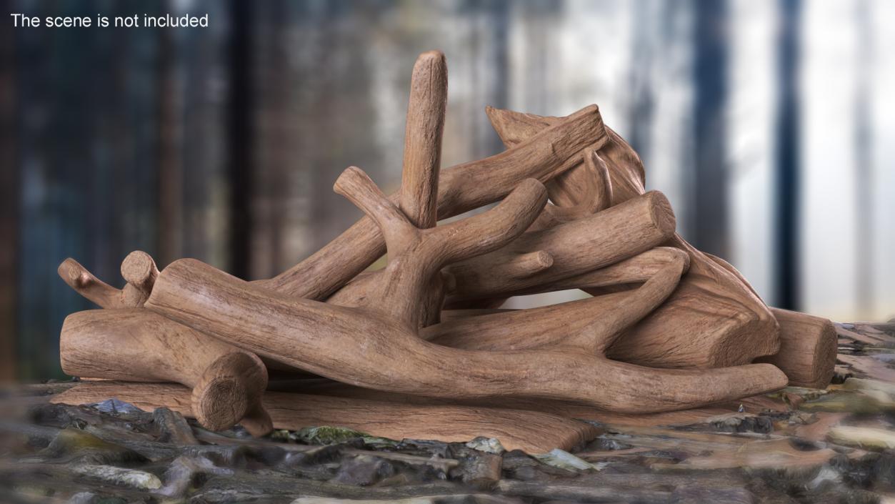 Driftwood Pile 3D model