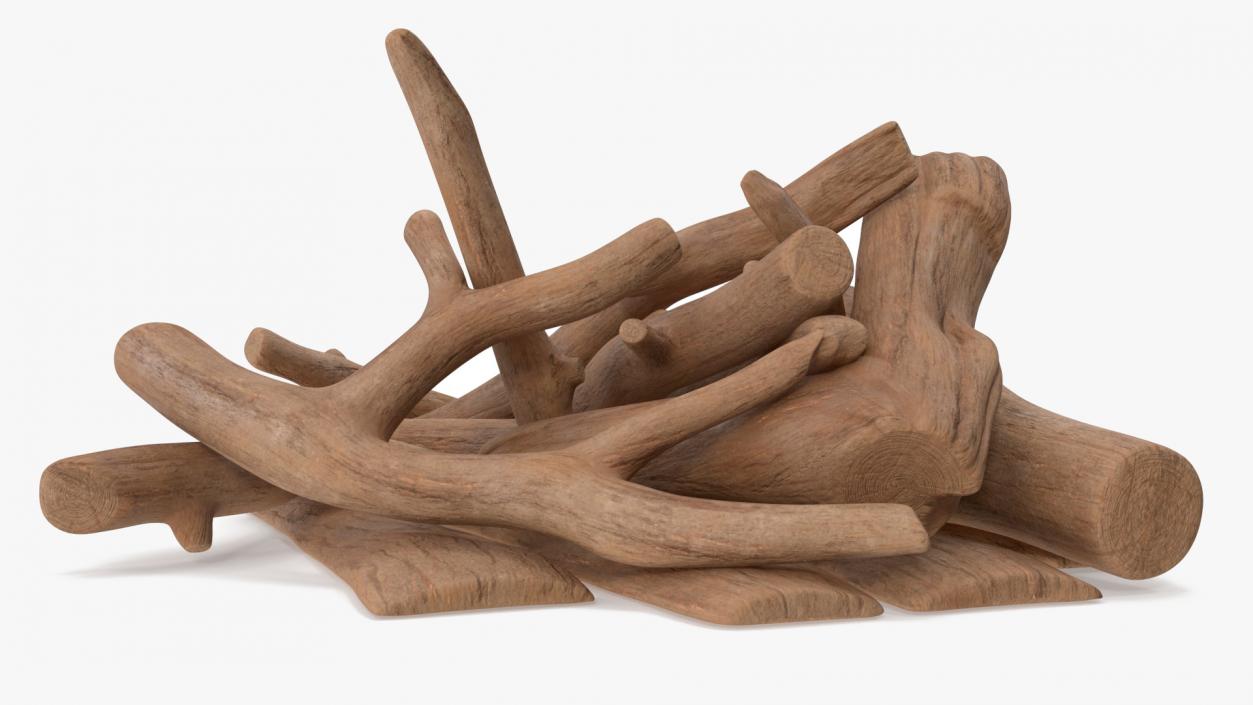 Driftwood Pile 3D model