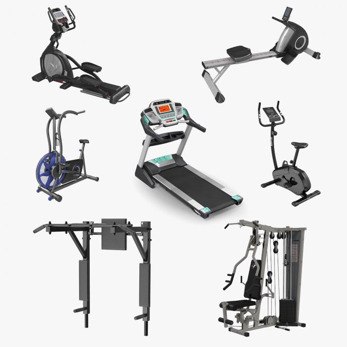 3D Exercise Equipment Collection 3