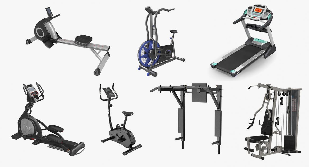 3D Exercise Equipment Collection 3