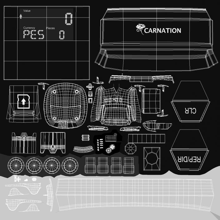 CRD12A Automatic Counterfeit Bill Detector 3D