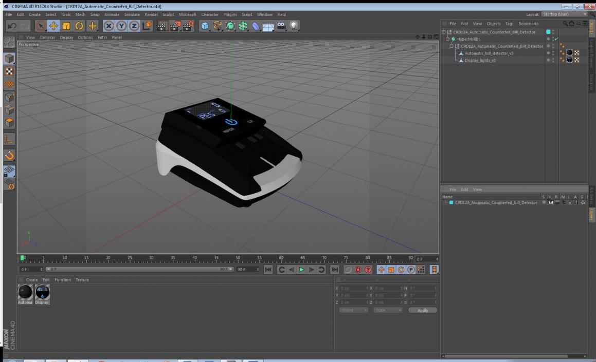 CRD12A Automatic Counterfeit Bill Detector 3D