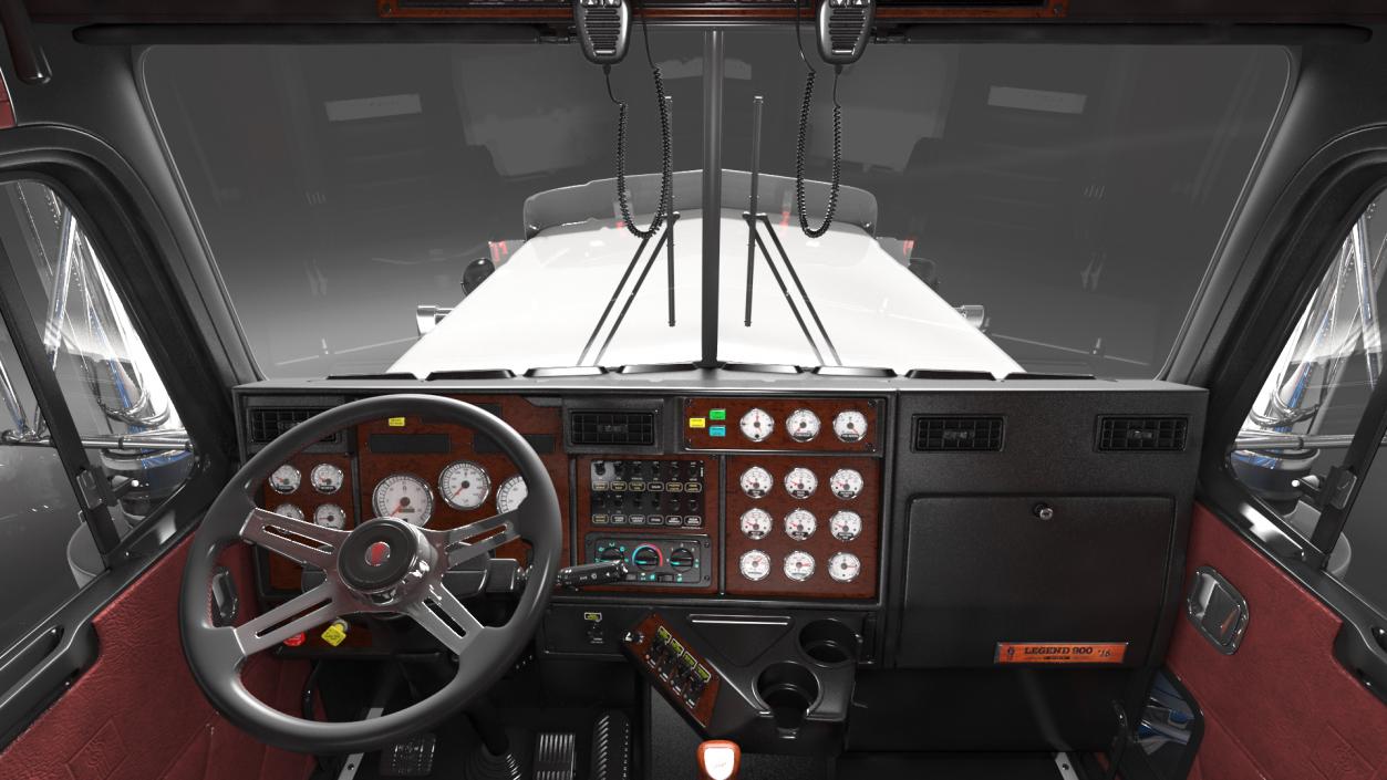 3D Truck Kenworth T900 Legend Rigged model