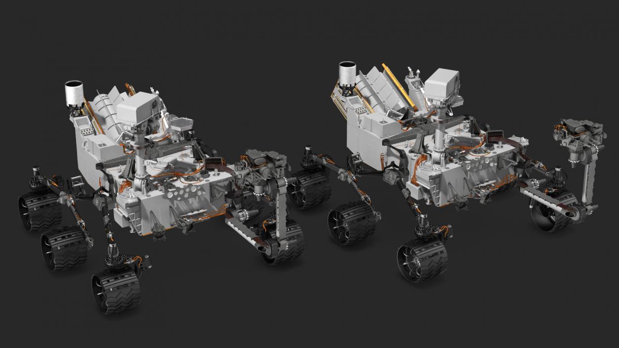 3D model Curiosity Mars Rover