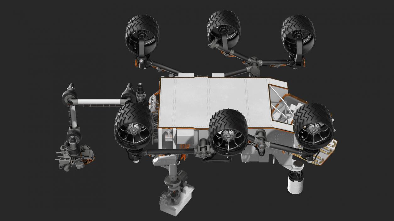 3D model Curiosity Mars Rover