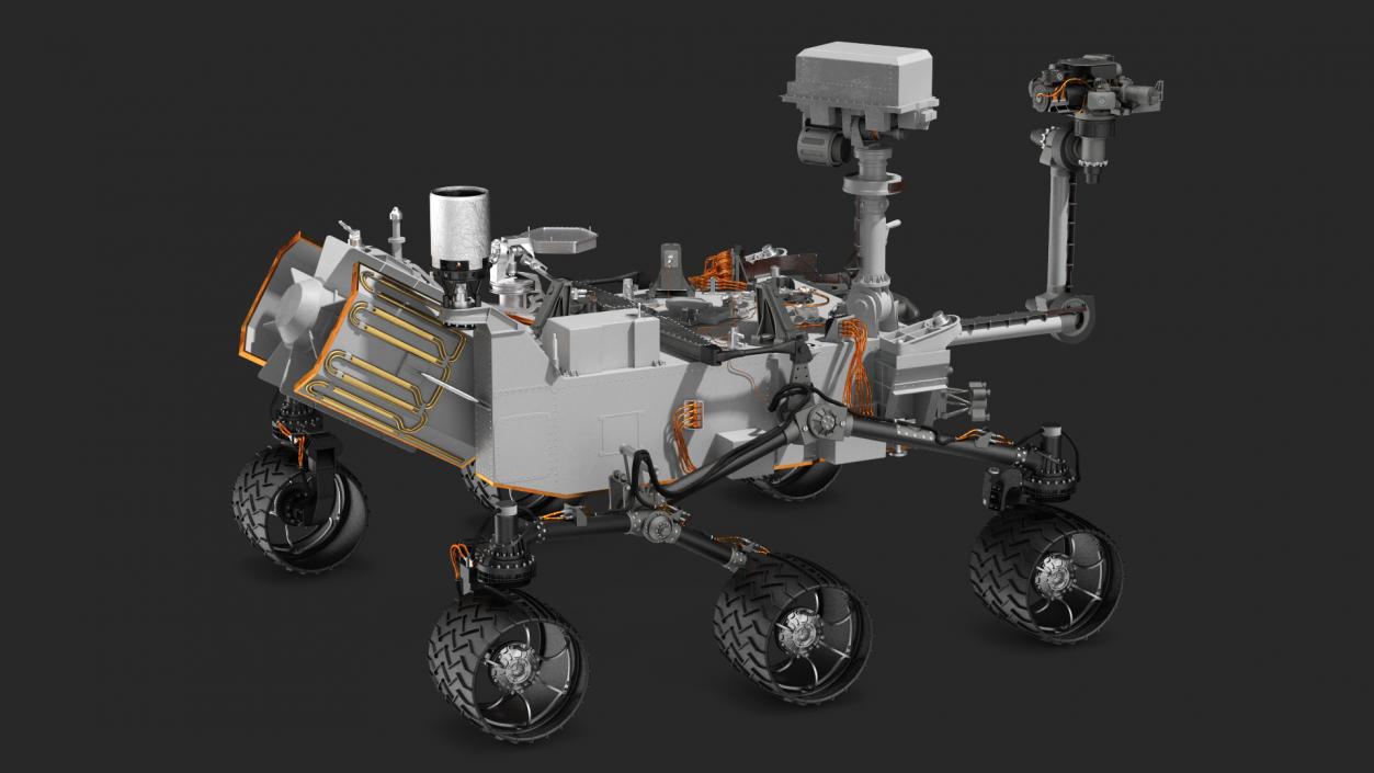 3D model Curiosity Mars Rover