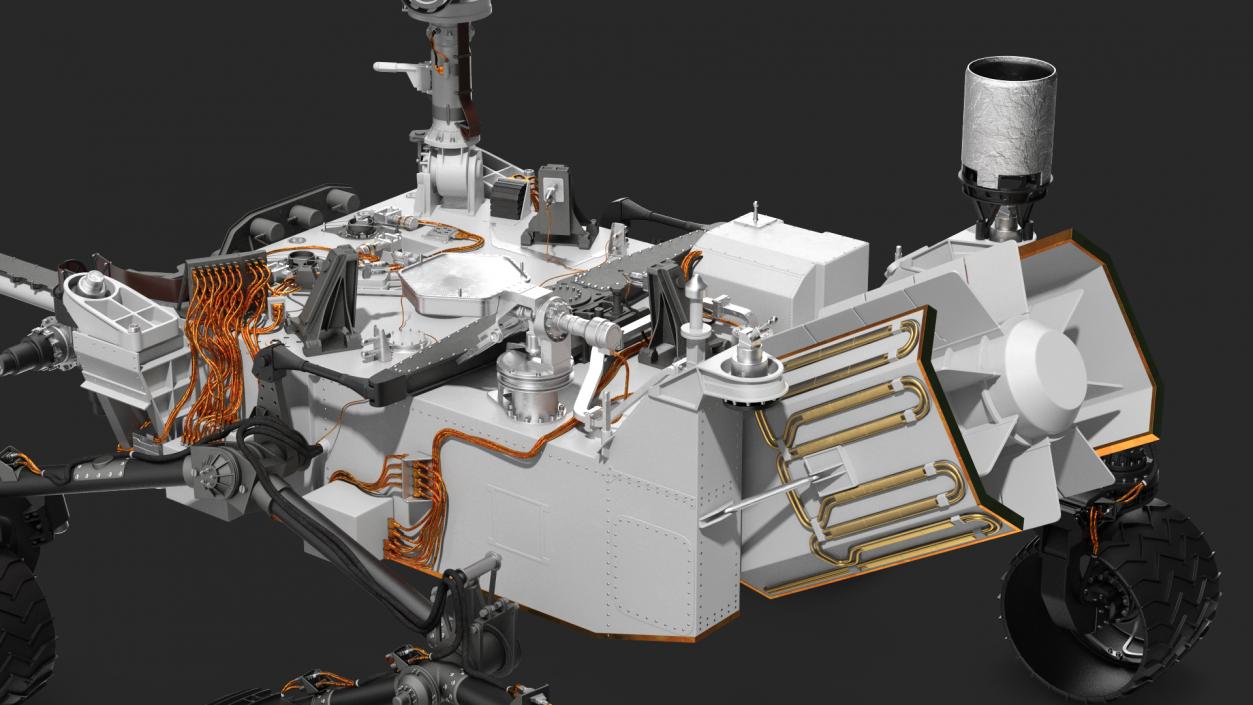 3D model Curiosity Mars Rover