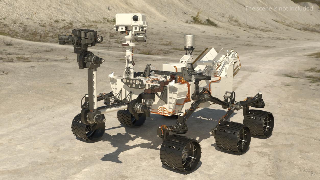 3D model Curiosity Mars Rover