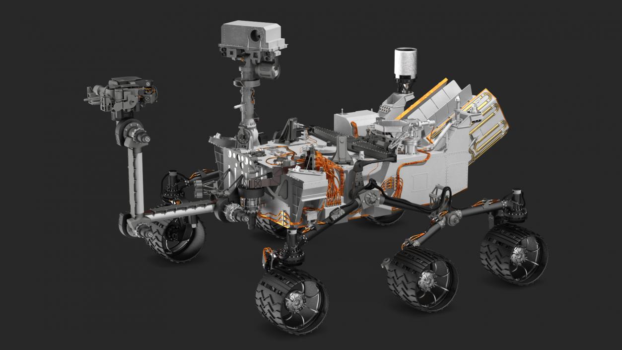 3D model Curiosity Mars Rover